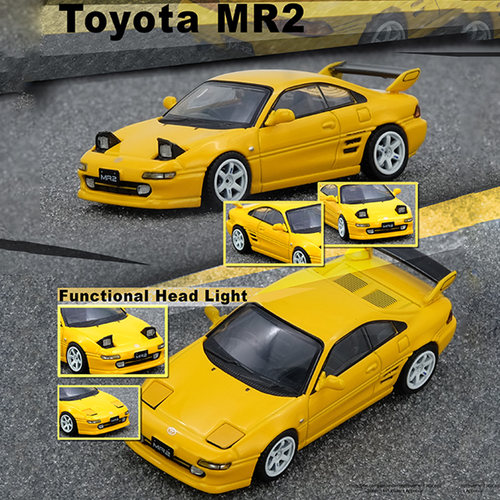 INNO 1:64 丰田Toyota MR2 SW20 黄 IN64-MR2-YL仿真合金汽车模型