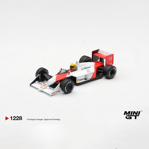 MINIGT 1:64 迈凯伦 McLaren MP4/4 #12 Senna 合金汽车模型 1228