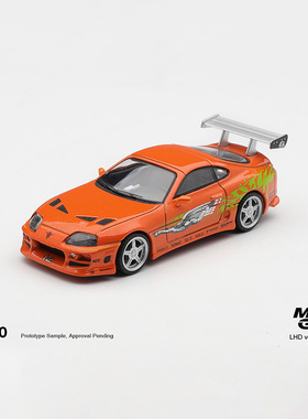 MINIGT 1:64 丰田速霸Supra A80 BOMEX速度与激情合金车模型 1250