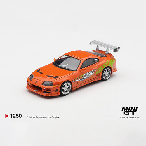 MINIGT 1:64 丰田速霸Supra A80 BOMEX速度与激情合金车模型 1250