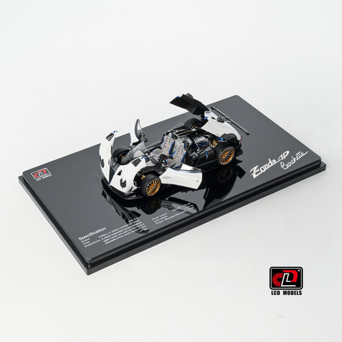 LCD 1:43 Pagani Zonda 帕加尼宗达HP 全开门 白仿真合金汽车模型