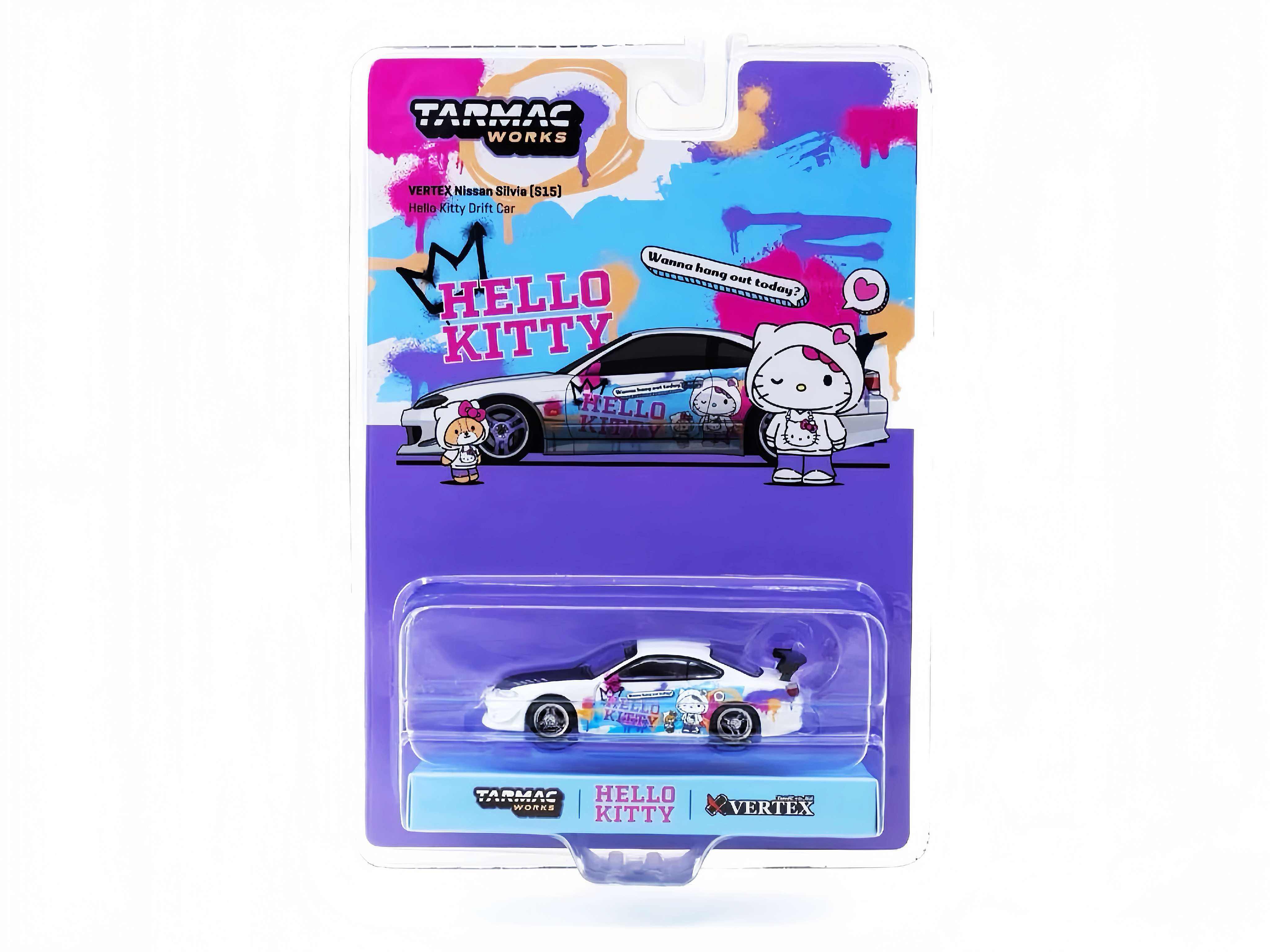 TW  1:64 尼桑Nissan Silvia (S15) Hello Kitty涂装合金汽车模型