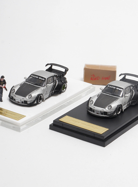 Star Model宽体1:64保时捷RWB993 GT潮牌红 赛博朋克合金汽车模型