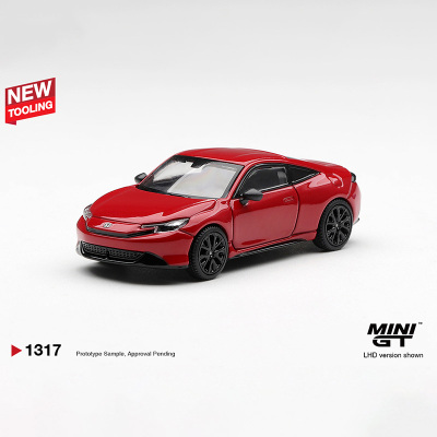 MINIGT 1:64 本田 Prelude Rallye 拉力红 仿真合金汽车模型 1317