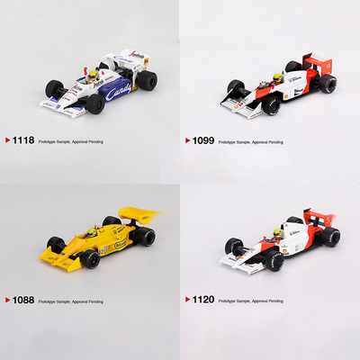 MINIGT 1:64莲花Lotus 99T 迈凯伦MP4/4 Toleman TG184合金车模型