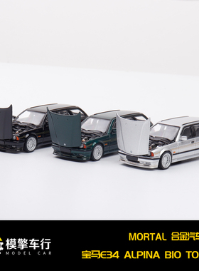 Mortal 1:64 宝马E34 阿尔宾娜 ALPINA B10 TOURING 合金汽车模型