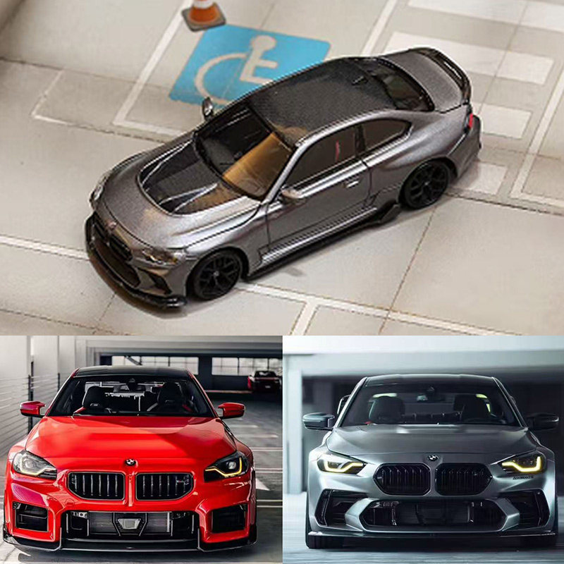 SW 1:64 宝马M2 G87 第2代Mk2 Adro Body Kit宽体版 合金汽车模型