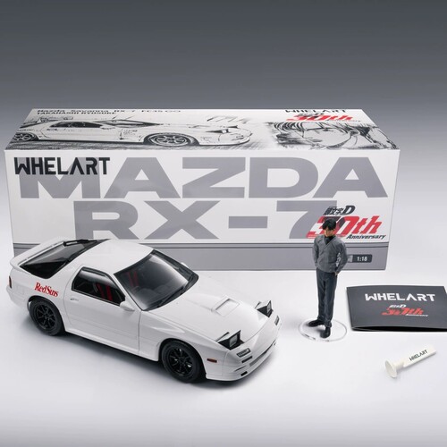 轮艺 1:18 马自达FC3S 头文字D 中高桥凉介 JDM 全开合金汽车模型