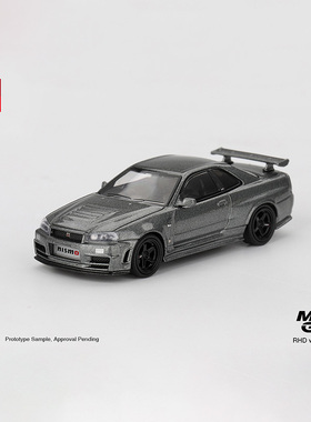 MINIGT 1:64 日产天际线 GTR NISMO BNR34 CRS 合金汽车模型 1160