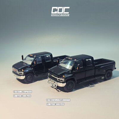 GOC 1:64 雪佛兰 Kodiak GMC Topkick皮卡经典美式巨型合金车模型