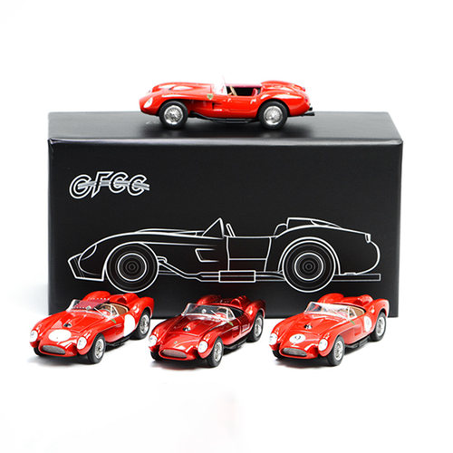 GFCC 1:64 法拉利250TR 红色 金属红 红色白圈 仿真合金汽车模型