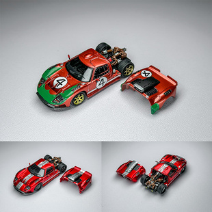 RM犀牛 1:64 福特GT40 引擎盖磁吸结构 勒芒赛车仿真合金汽车模型