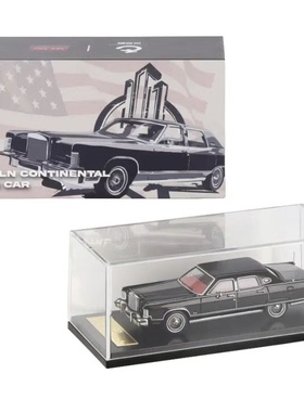 拓客诗 TC 1/64 林肯大陆 1979 杭州HEC模型展 仿真合金汽车模型