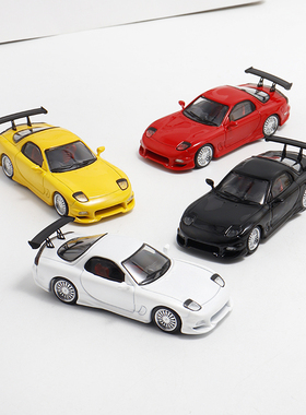 Mortal 1:64 mazda马自达RX7 Veilside跑车 仿真合金汽车模型收藏