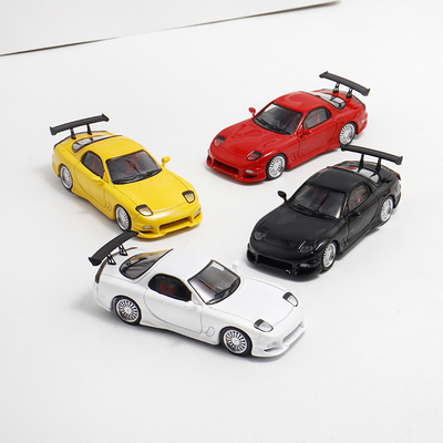 Mortal 1:64 mazda马自达RX7 Veilside跑车 仿真合金汽车模型收藏