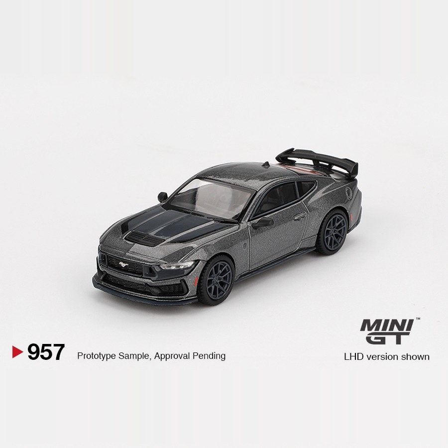 MINIGT 1:64 福特 野马 Mustang Dark 灰色 仿真合金汽车模型 957