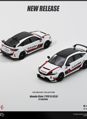 INNO 1:64 本田思域HONDA CIVIC FL5  J‘S RACING仿真合金车模型