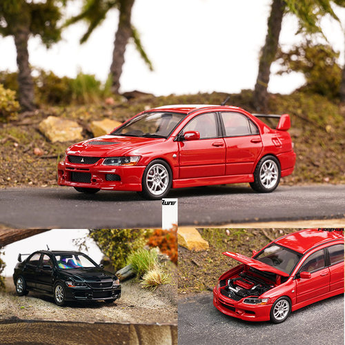 FiberRun 1:64 三菱蓝瑟EVO9 Evolution IX 开盖仿真合金汽车模型