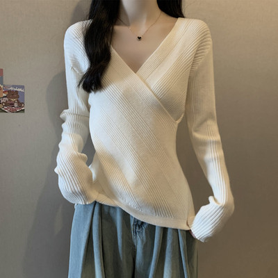 实拍 大码女装胖mm秋装显瘦设计感不规则软糯针织衫显瘦减龄上衣