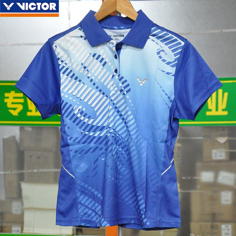 victor快干短袖情侣款羽毛球