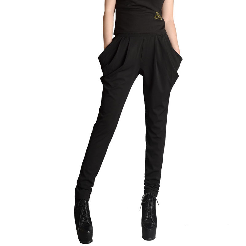 秋冬季哈伦裤女高腰显瘦小脚裤女士长裤女新款2025爆款百搭弹力裤