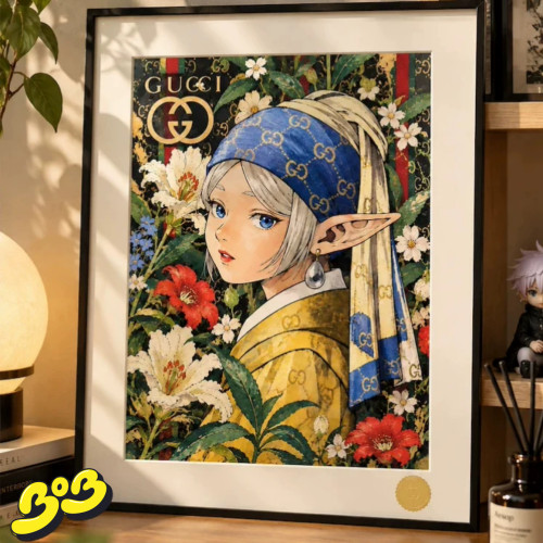 【BOB2】现货 星空 GUCCI芙莉莲 辛美尔FRIEREN 艺术版画 装饰画