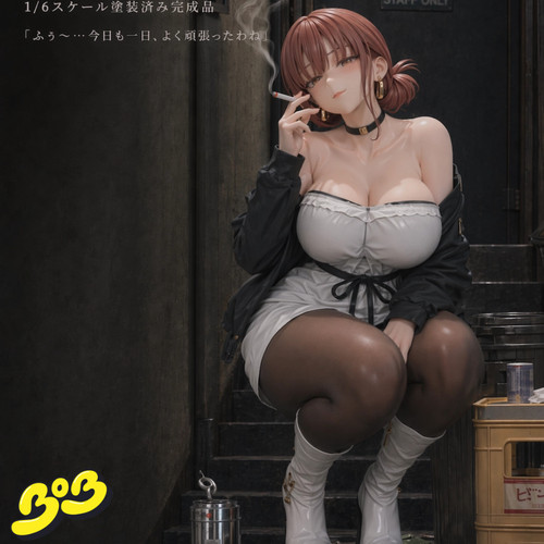 【BOB2】订金 NV 躲在超市后门吸烟的两人 田山小姐 NVSTXJ 雕像