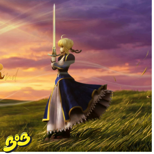 【BOB2】预留 HOLY GRAIL 阿瓦隆之风 SABER 风王骑士 HFWQS 雕像