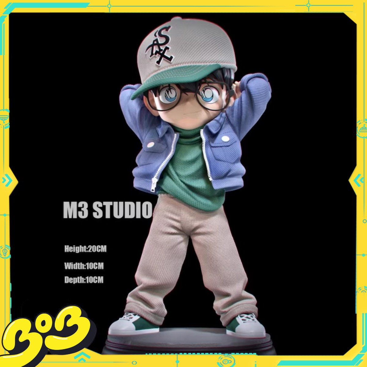 【BOB2】代购定金 M3工作室 Q版 棒球帽 侦探柯南 M3QKN 手办雕像