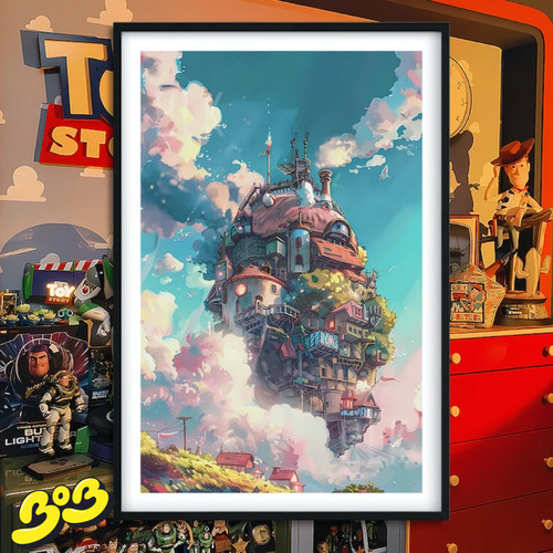 【BOB2】代购现货 巴洛克 飞翔移动城堡 苏菲卡西法 装饰画冰箱贴