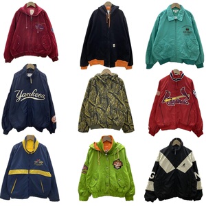 古着vintage街头潮牌帆布工装棒球服撞色刺绣夹克外套冬季男BQ183