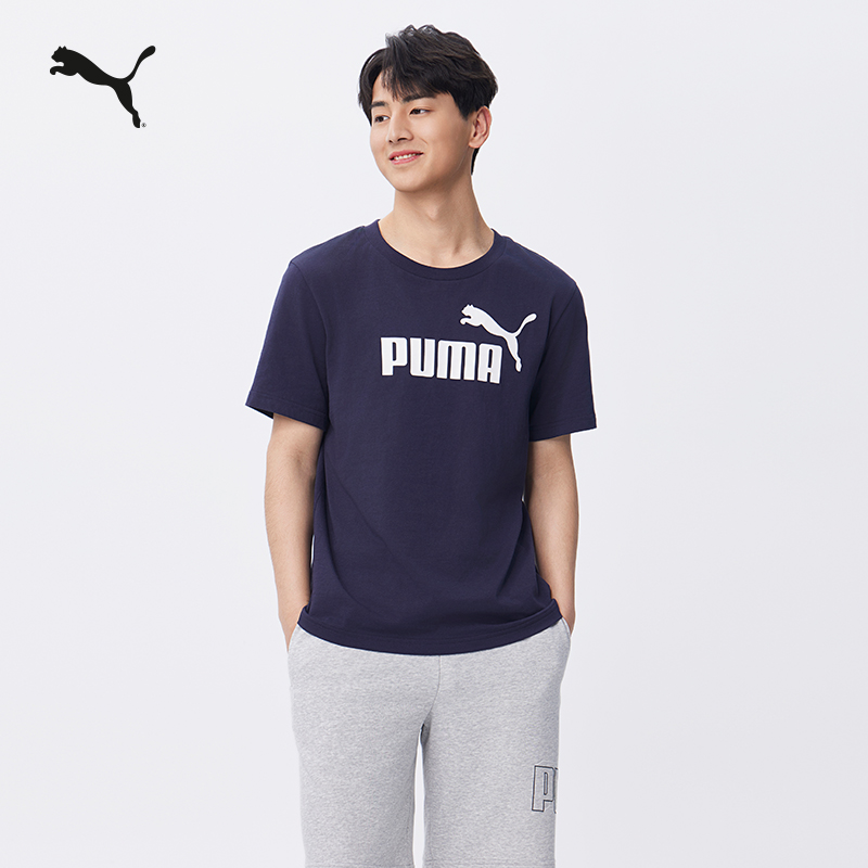 纯棉宽松基础百搭休闲短袖T恤男女同款PUMA彪马运动上衣688958