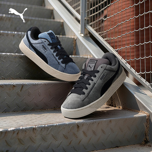 面包鞋|经典复古板鞋男女PUMA彪马新款春季蓝色休闲鞋SUEDE402569