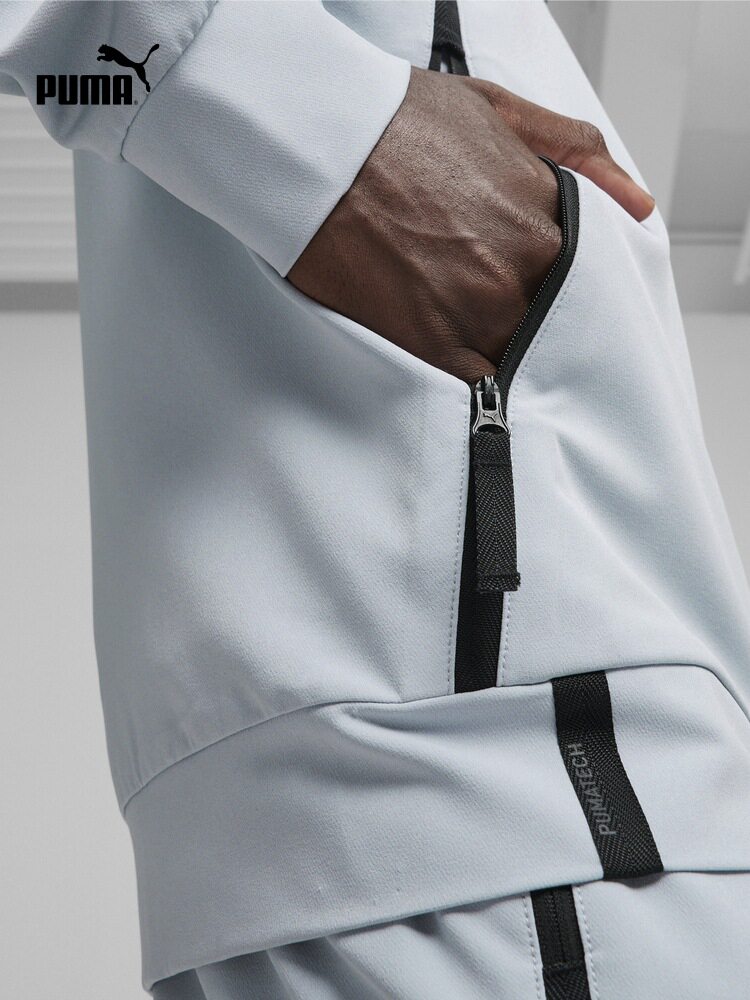 PUMA 공식 남성 신상 슬림 스포츠 캐주얼 지퍼 후드 우븐 재킷 재킷 626178