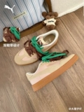 Puma, ретро желтая обувь GAT подходит для мужчин и женщин, летняя повседневная обувь для отдыха, женский стиль