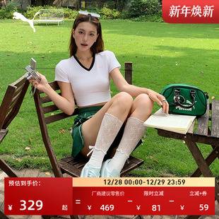 复古绿色保龄球包通勤斜挎包女PUMA彪马官方新款 单肩包包包091137