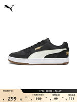 PUMA CAVEN 394666, a classic and retro black leather sneakers for men and women, is a breathable casual summer shoe thumbnail 3