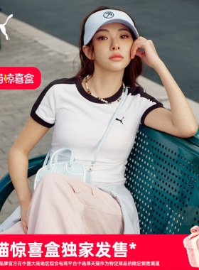 百亿|修身美式复古经典T7短袖T恤女款PUMA彪马夏季运动上衣635876