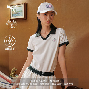 Monday Sleeping Club联名|吸湿速干短袖POLO衫女PUMA彪马638984