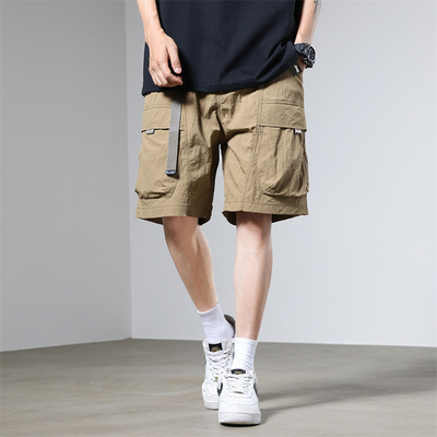 美式工装短裤男夏季新款宽松休闲速干户外运动五分裤子