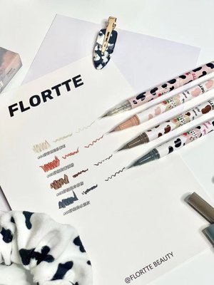 两件减五FLORTTE/花洛莉亚哇塞好细卧蚕笔眼线液笔阴影笔持久授权