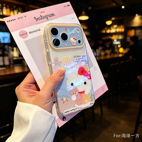亮面HelloKitty苹果防摔手机壳