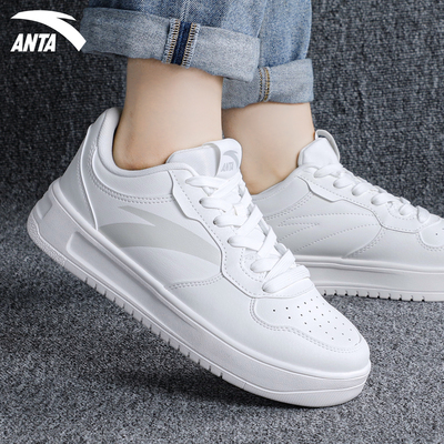 安踏男鞋板鞋2025冬季新款官方旗舰厚底低帮增高正品休闲运动鞋子