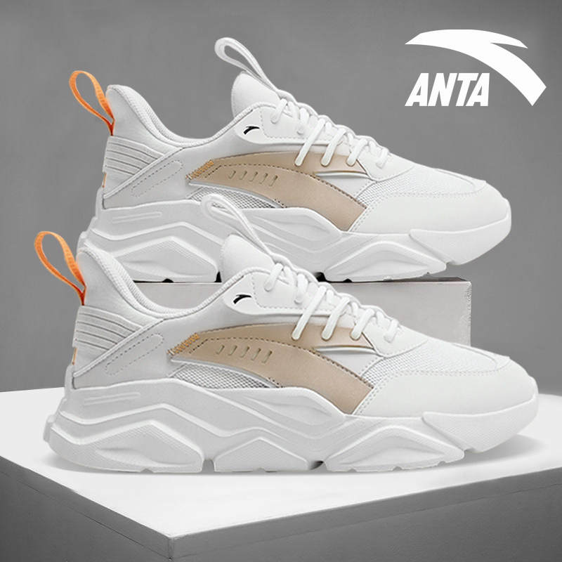 安踏休闲鞋男鞋2025冬季爆款轻便软底老爹鞋百搭小白鞋男士运动鞋,运动鞋new,跑步鞋,淘宝优惠券,粉丝福利购,淘宝优惠卷