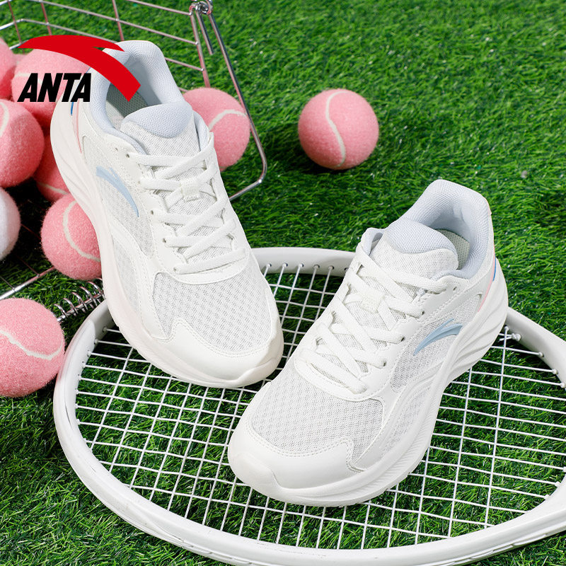 安踏星云2跑步鞋女鞋2026新款轻便缓震运动鞋简约百搭通勤休闲鞋