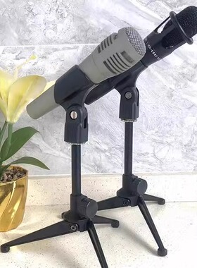 黑色ABS硬质话筒夹头 美制5/8铜芯手持麦克风夹子 O型28mm咪头夹