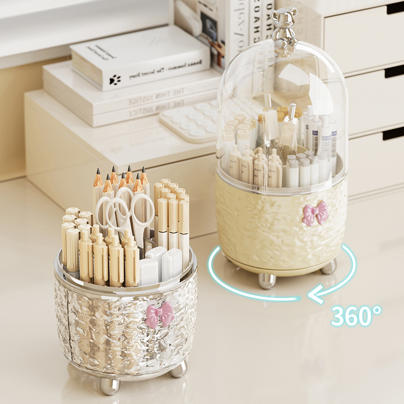 【2025新款】大容量旋转笔筒