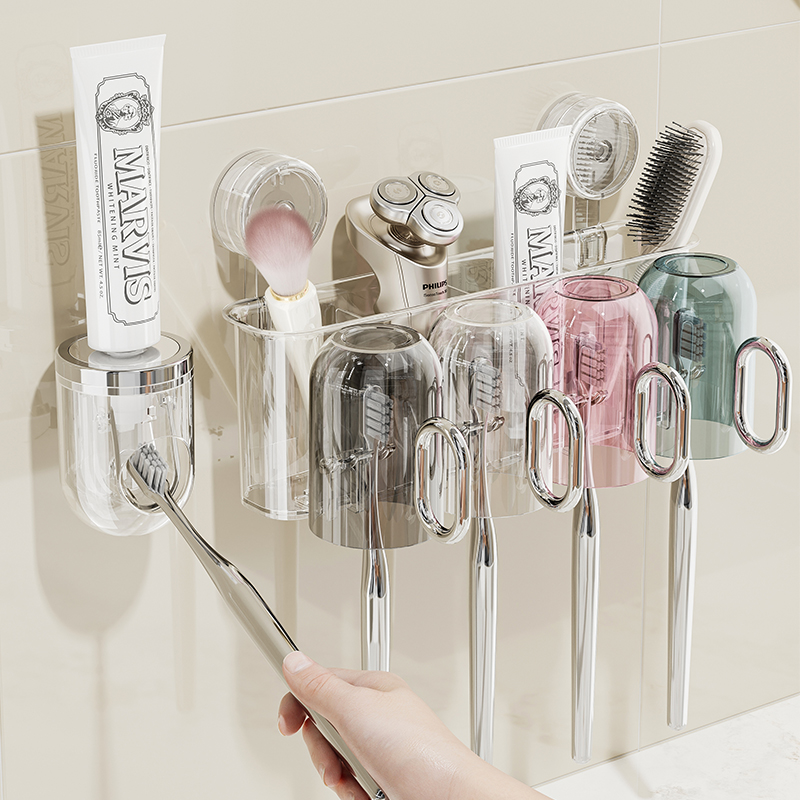 【2025新款】吸盘电动牙刷置物架