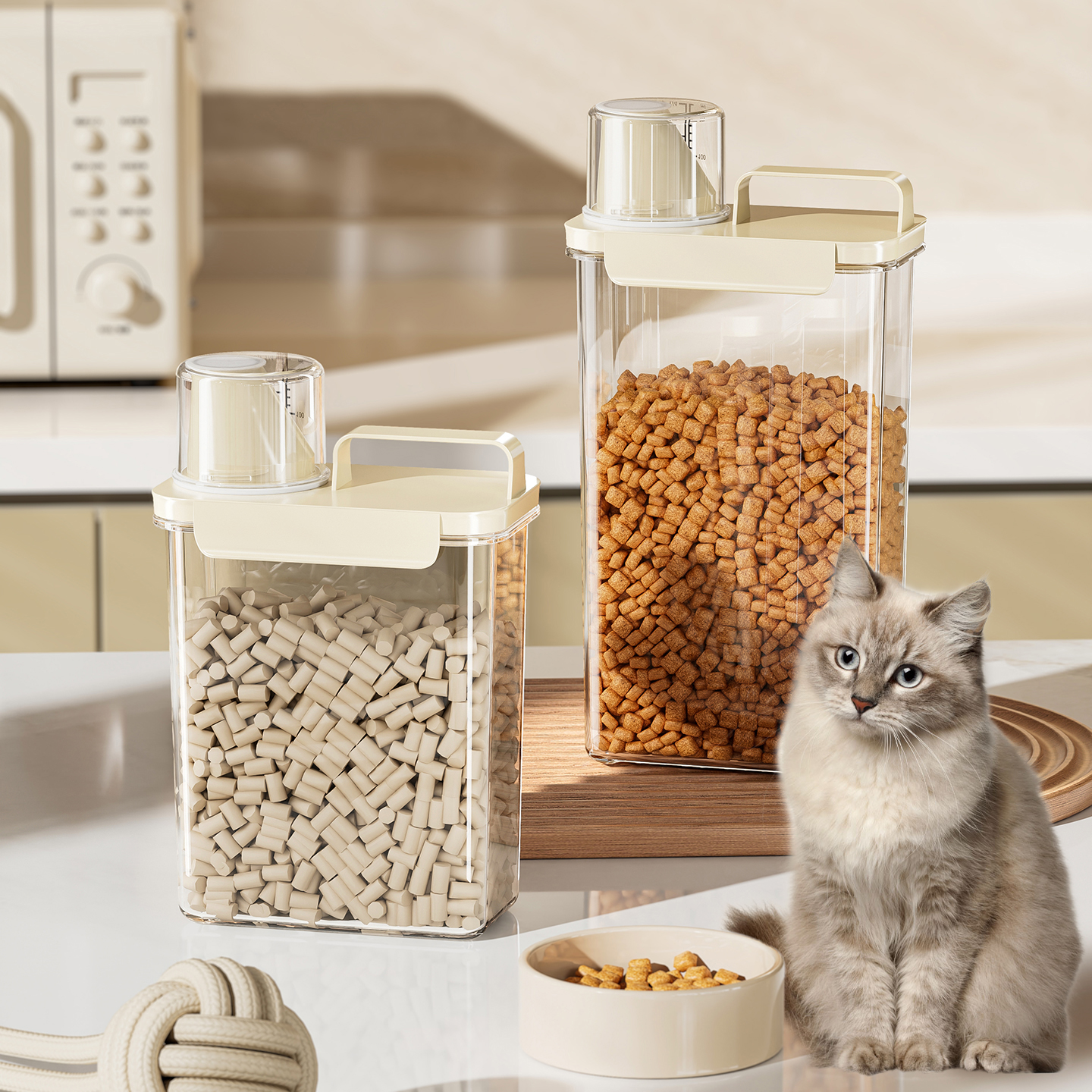 【2025新款】猫粮储存桶