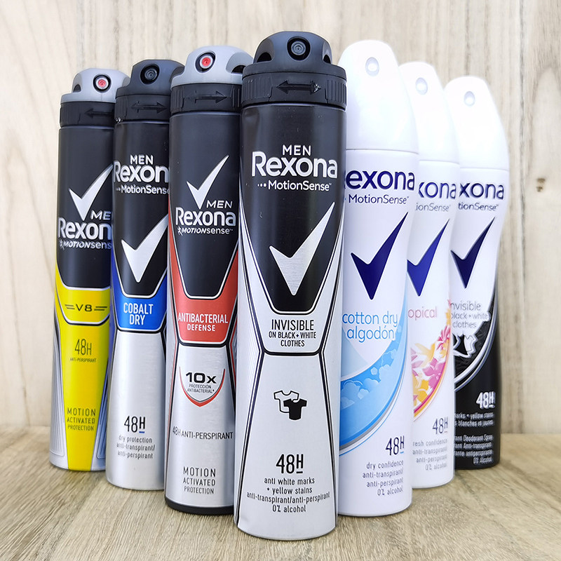 Rexona anti-perspirant舒耐止汗喷雾男女爽身香体止汗露200蕊娜